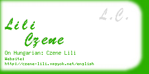 lili czene business card